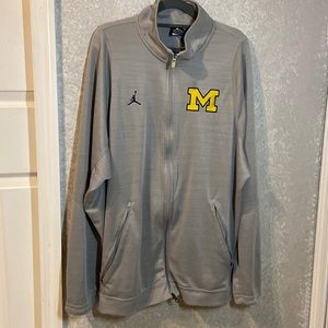 Michigan Air Jordan zip up jacket